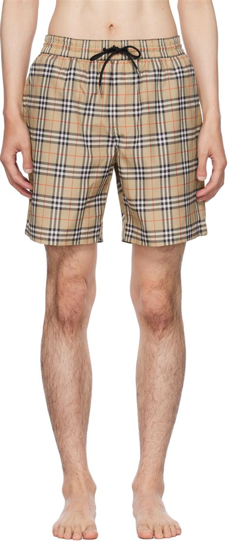 burberry zwembroek heren sale|Check Swim Shorts in Jungle .